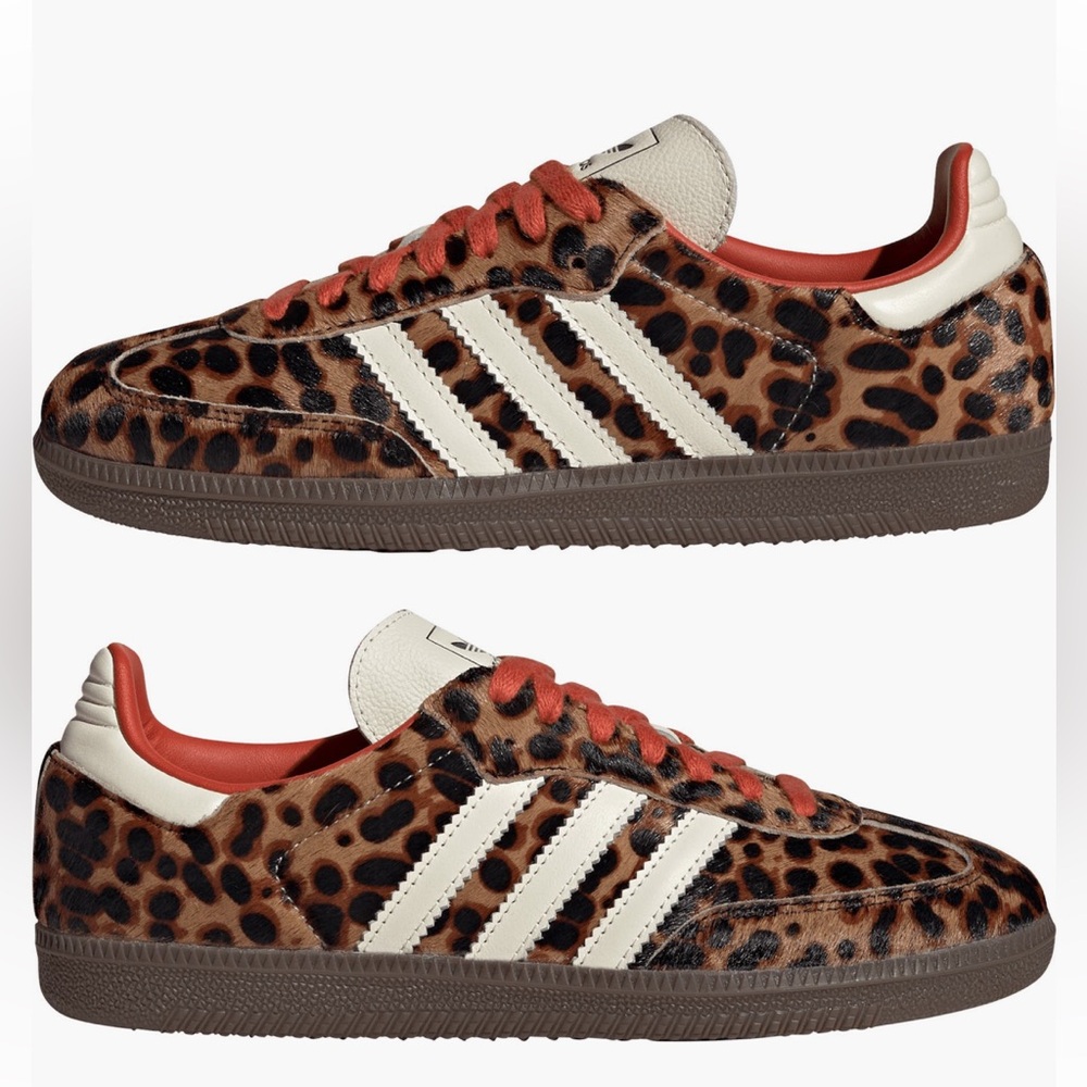 NWT WOMENS ADIDAS SAMBA CHEETAH SIZE 8.5